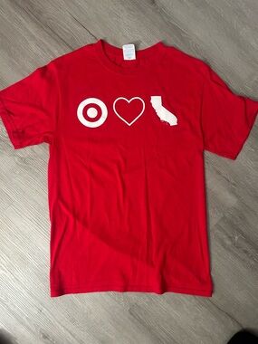 Target Red Short-Sleeve Crew Tee